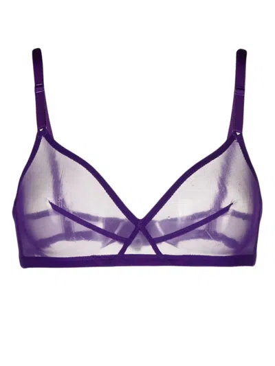Eres Bel Wireless Triangle Bra In Purple