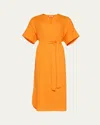 Eres Bibi Linen Kaftan Coverup In Kumquat 25e