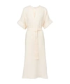 Eres Bibi Linen Kaftan In Neutral