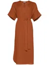 Eres Bibi Midi Dress In Brown