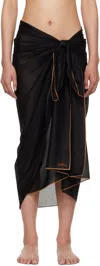 Eres Cabine Semi-sheer Beach Cover-up In Black
