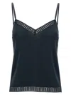 Eres Sandra Graphic V-neck Camisole In Black