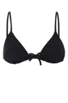 Eres Black Stretch Nylon Mouna Bikini Top In Black