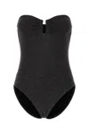 Eres Women Black Stretch Nylon Blend Scintillant Swimsuit