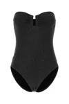 Eres Women Black Stretch Nylon Blend Scintillant Swimsuit