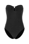 Eres Black Stretch Nylon Blend Scintillant Swimsuit In Black