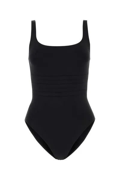 Eres Black Stretch Nylon Swimsuit In Noir