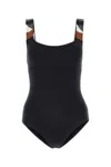 ERES BLACK STRETCH NYLON SWIMSUIT