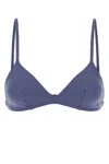 Eres Women Blu Stretch Nylon Tourbillon Bikini Top In White