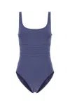 Eres High-cut Leg Sleeveless Swimsuit In Blue