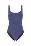 Eres High-cut Leg Sleeveless Swimsuit In Blue