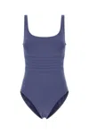 Eres High-cut Leg Sleeveless Swimsuit In Blue
