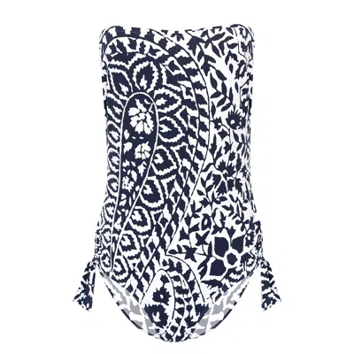 Eres Boho Chic Strapless Swimsuit In Black