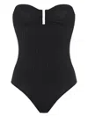 Eres Bossa Nova Ribbed Swimsuit In Black