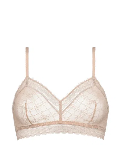 Eres Botaniste Lace-trim Bra In Neutral