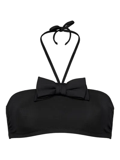 Eres Bow-detail Bikini Top In Black