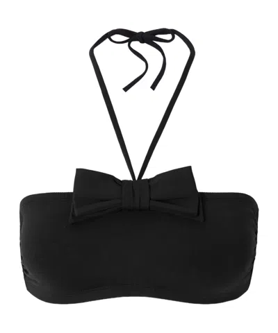 Eres Bow-detail Bikini Top In Black