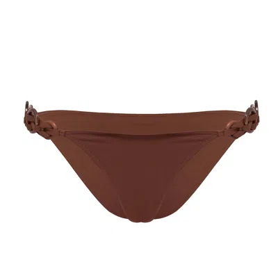 Eres Braided Bikini Bottom In Brown
