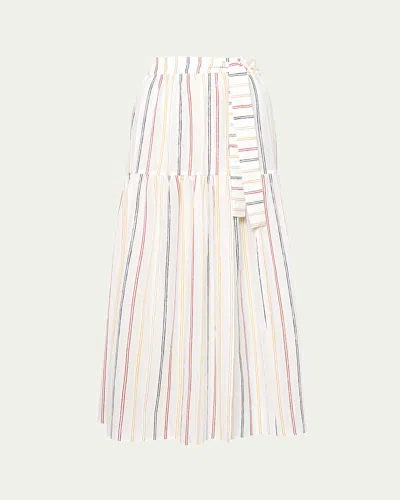 Eres Brillante Striped Maxi Skirt