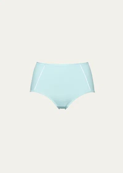 Eres Brina Soyeuse High-rise Recycled Jersey Briefs In Ciel De Jour