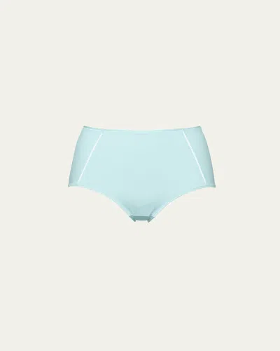 Eres Brina Soyeuse High-rise Recycled Jersey Briefs In Ciel De Jour