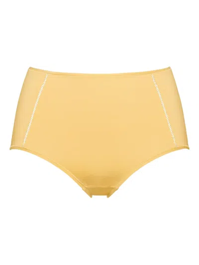 Eres Brina Soyeuse High-waisted Brief In Yellow