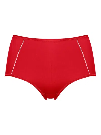 Eres Brina Soyeuse High-waisted Briefs In Red