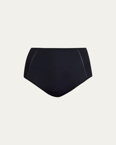 Eres Brina Soyeuse High-rise Recycled Jersey Briefs In Blkpat