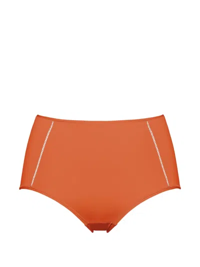 Eres Brina Soyeuse High-waisted Briefs In Orange