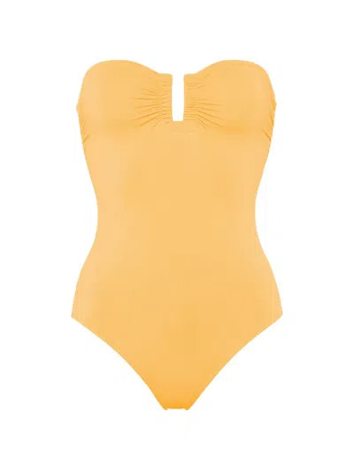 Eres Bustier One-piece Swimsuit In Orange