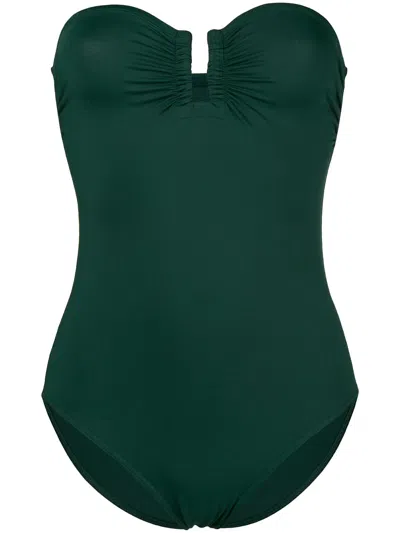 Eres Bustier Swimsuit In Green