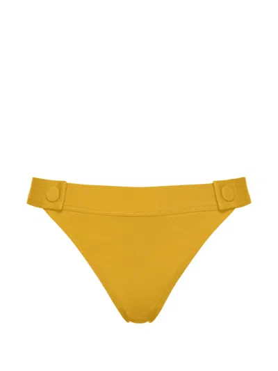 Eres Heritage Bikini Briefs Button Detail High Cut In Yellow
