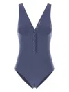 Eres Icone Swimsuit With High-cut Leg Design In Blue