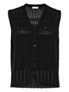 Eres Buttoned Knitted Vest In Multi