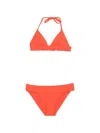 Eres Button-embellished Bikini In Orange
