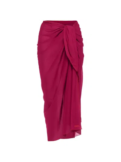 Eres Cabine Cotton Sarong In Pink