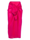 Eres Cabine Logo-embroidered Sarong In Pink