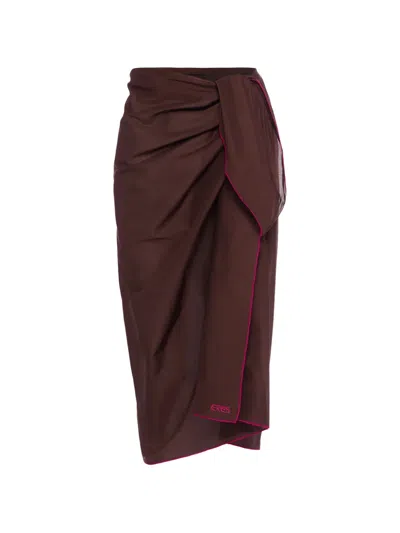 Eres Cabine Sarong In Burgundy