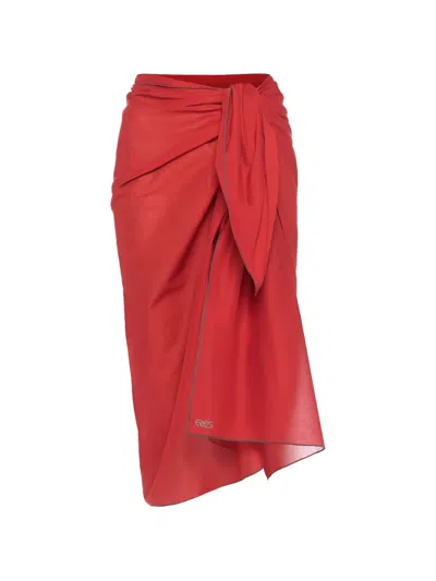 Eres Cabine Sarong In Red