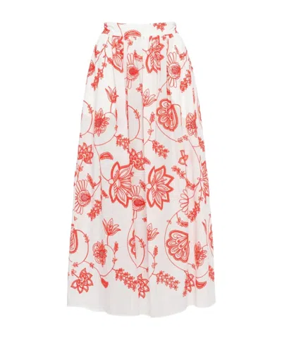 Eres Calie Midi Skirt In Pink