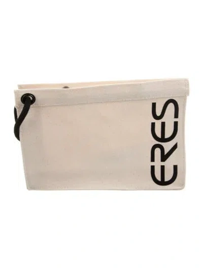 Pre-owned Eres Canvas Cosmetic Bag In Neutrals