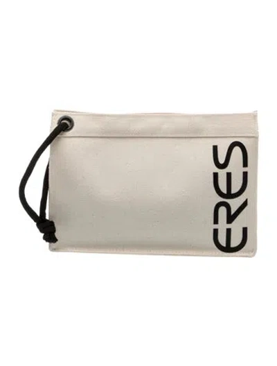 Pre-owned Eres Canvas Tote In Neutrals