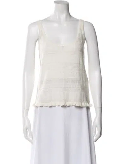 Pre-owned Eres Cashmere Scoop Neck Sweater In Neutral