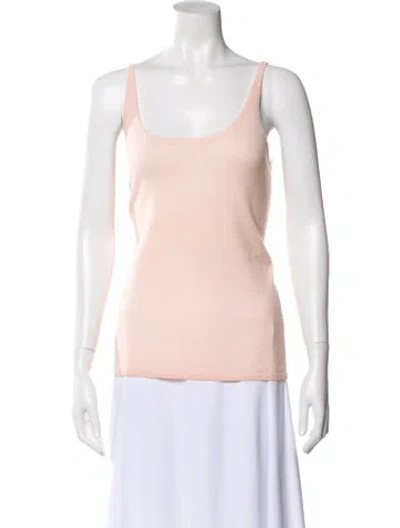 Pre-owned Eres Cashmere Scoop Neck Top In Pink