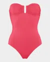 Eres Cassiopee Bandeau One-piece Swimsuit In Corail E25