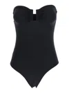 Eres Cassiopee Black One-piece Swimsuit With Back Neckline In Tech Fabric Woman In Black