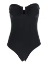 Eres Cassiopee Black One-piece Swimsuit With Back Neckline In Tech Fabric Woman In Black