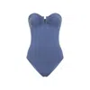 Eres Cassiopée Bustier One-piece Swimsuit In Blue