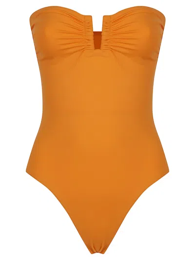Eres Cassiopee Bustier Swimsuit In Orange