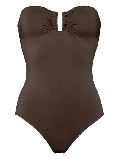 Eres Cassiopée Bustier Swimsuit In Grey